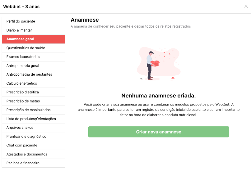 Pré-consulta. (WebDiet 3.0) – Central de ajuda WebDiet