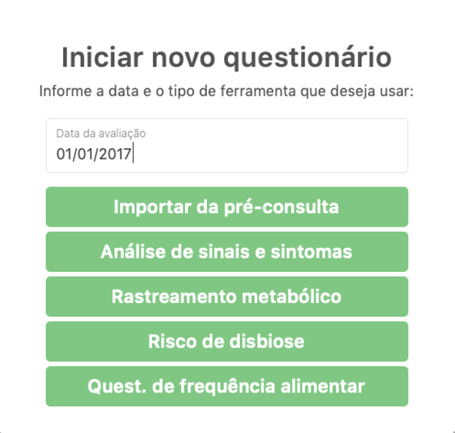 Pré-consulta. (WebDiet 3.0) – Central de ajuda WebDiet