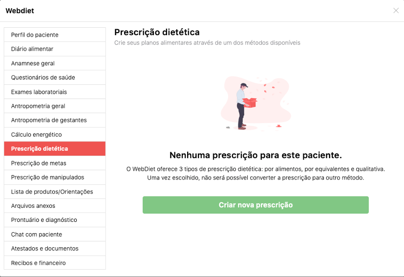 Pré-consulta. (WebDiet 3.0) – Central de ajuda WebDiet